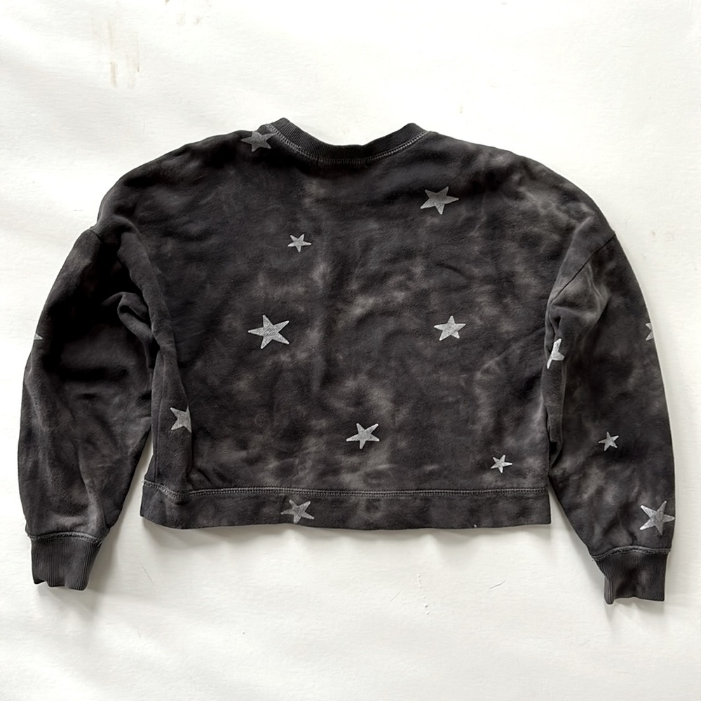 Girls Z Supply Tie Dye Star Cropped Sweatshirt - Picture 6 of 6
